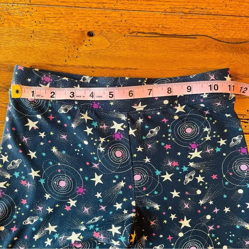 Gap Kids Elysian Blue Starry Print Pull-On Ankle Leggings - Size Large
